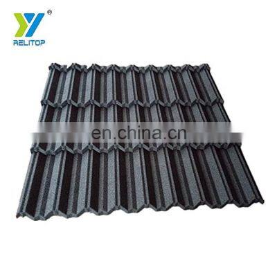 Nosen Type Stone Coated Steel Roof Tile  0.3mm To 0.5mm Metal Roofing Sheet