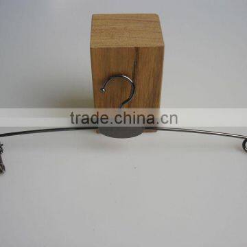 Popular Metal Woman Lingerie Hanger Moon Shape Wooden Hanger photo-1