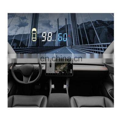 Car Head Up Display System Safe Driving Gadget Windshield Reflector Car HUD for Tesla 3