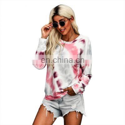 Fashion Women Sweatshirt Casual, Long Sleeve Pullover Print Crewneck Women Hoodies Sweatshirt/