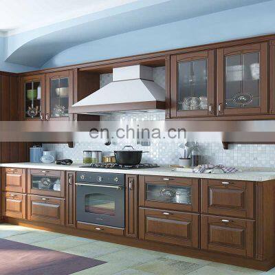 European Inlfuence on American Kitchens Household Solid Wood Kitchen Cabinet Sets