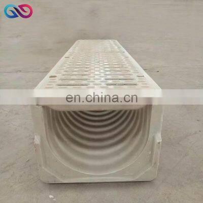 U-shaped Finished Drainage Ditches Precast Polymer U type Drain Polymer Resin Concrete Drain Channel for Municipal Sewer Systems