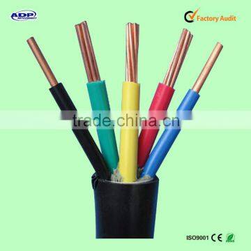 Factory best price RVV 2-5 cores copper or cca electric wire