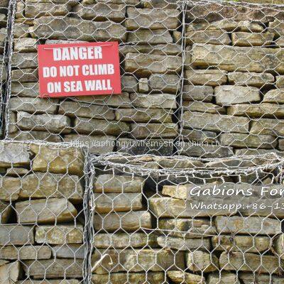 Gabions Gabion Box Gabion Basket Gaviones Gavione Retainingwall Seawall Riverbank Rock PVC Coated Gabions 2.7/3.4/2.2 photo-3