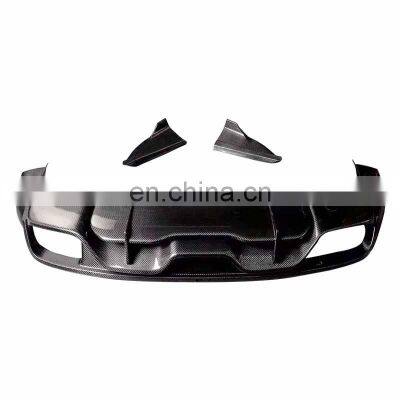 TAKD Brand New Design Arrivals Car Carbon Double Vent Rear Bumper Lip Diffuser for Porsche Cayenne 9Y0