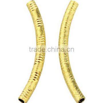 brass carved tube beads jewelry accessory