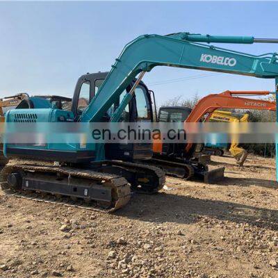 mini kobelco excavator sk75 with low working hours