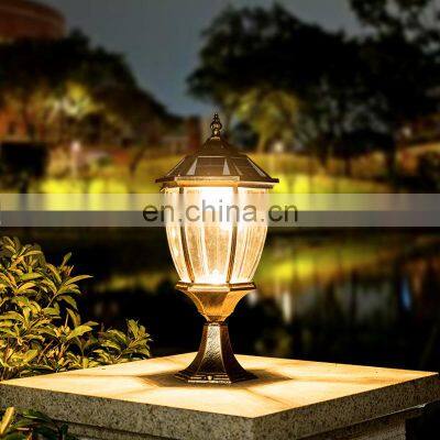 Outdoor Waterproof IP65 LED Solar Lamp Garden Lamp European Style Post Pillar Fence Post Lights