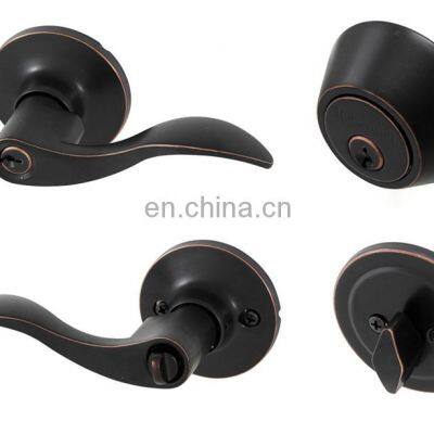 Hot Selling High Quality Interior Doors Stainless Steel Double Cylinder Door Lock Handle Set Door Handle Lock photo-4