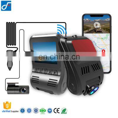 Car Video Recorder Dash Cam Dual Full Hd Dvr 1440p Night Vision Cam Dashboard Front And Rear Camera With GPS WIFI Dashcam