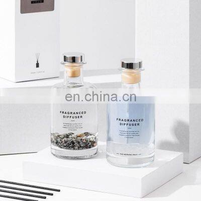 200ml Natural Fragrance Oil Crystal Stone Reed Diffuser for Home Aroma Air Freshener Custom Home Aroma for Home Decoration photo-5