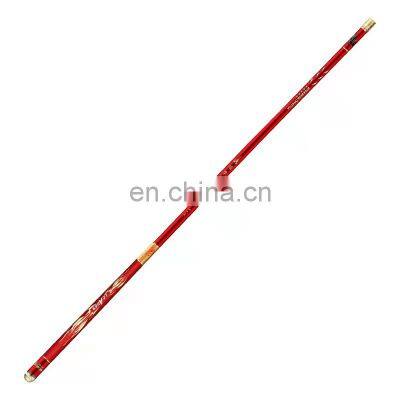 Low moq wholesale cheap bulk factory price OEM ODM telescopic hand pole rod fishing rod new design 2021 carbon red for sale