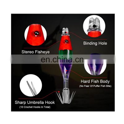 Manufacturer Supplier Ninja Pro Cloth Roll Fishing Squid Hook Fake Bait