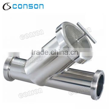 Food grade stainless steel Y type strainer