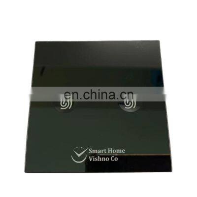 Ceramic Fritted Screen Printing Glass for Smart Home Appliances Glass Panel with Concave Point