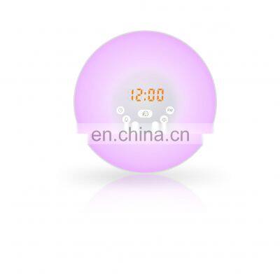 LED Gradual Sunrise Sunset FM Radio Alarm Clock Wake Up Light photo-2