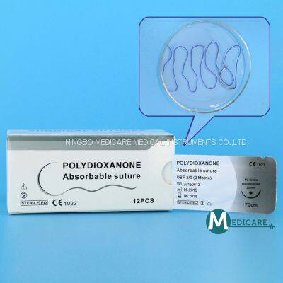 Surgical Suture Polydioxanone Suture Absorbable Suture PDO Suture