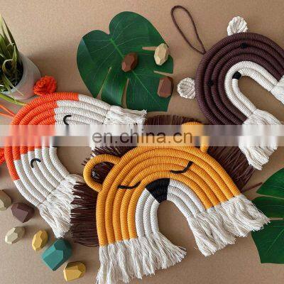 Best Seller Animal Rainbow Macrame Rope, Wall Hanging Decor, Kids Nursery Room Decor Vietnam Supplier