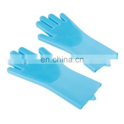 Heat Resistant Gloves, Cleaning Long Household Multifunctional Silicone Gloves photo-3