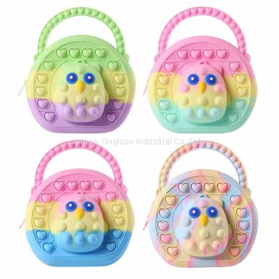 Silicone decompression bubble toy with cute shapes