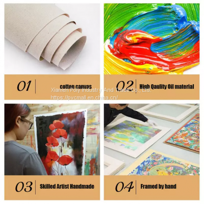 Hand-painted Abstract Canvas Oil Painting Wall Art Used for Home Decoration photo-2