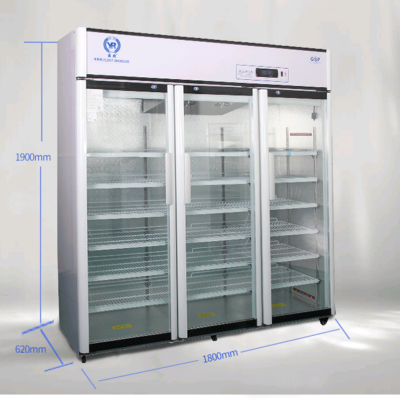 Single Door Display Cabinet Three Door Medical Refrigerator/Medicine Cooler Double Door Refrigerator Pharmacy photo-2