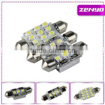 C5W festoon automobile led light bulbs with 3/12 smd 5050