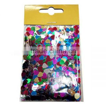 metallic confetti for party or holiday celebration