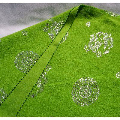 100% Polyester Micro-fiber Polar Fleece Fabric Solid Dyed