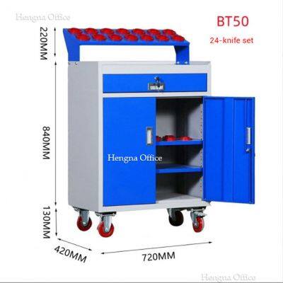 Mobile Thickened Cold Rolled Steel Tool Cart With Lockable Drawers | Perfect for Mechanics and Workshops-OEM/ODM photo-2