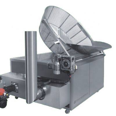 Machine de friture industrielle automatique au gaz pour haricots verts, fèves et arachides