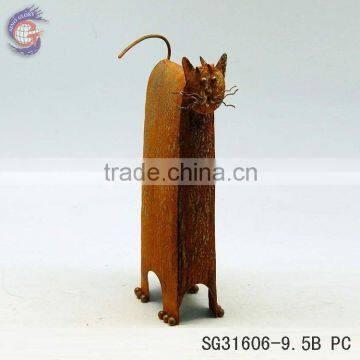 home decoration rust old arts of decorative metal cat