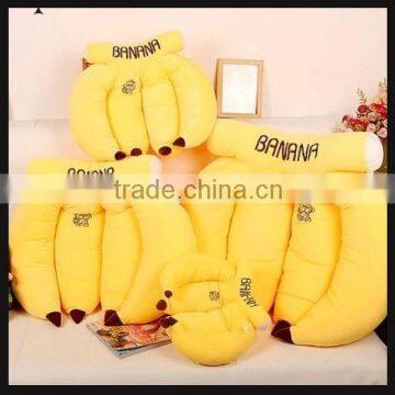 big size soft stuffed toy banana yellow