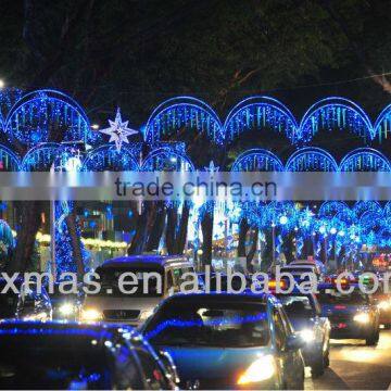 blue style chrsimtas festival light wall Decorations