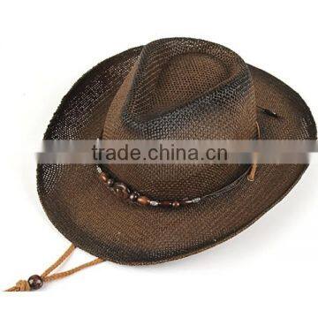 2015 Unisex Top Quality Mexican Sombreros Bulk Straw Cowboy Hats Mens Straw Beach Hat for Sale photo-3