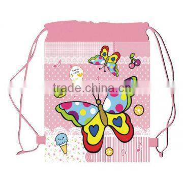 FH Kids Printing Drawstring Backpack Children Cartoon School Bag