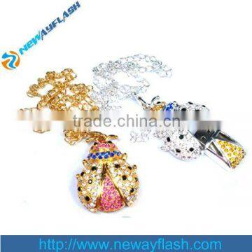 Manufacturers Supply Diamond Ladybug USB Flash Drive 64MB to 64GB                        
                                                Quality Choice