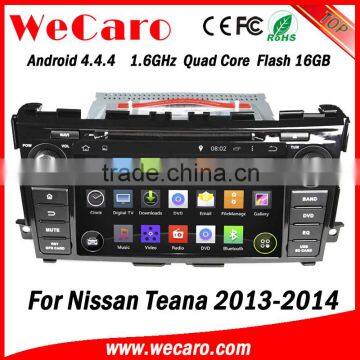 Wecaro WC-NT8061 Android 4.4.4 car dvd player touch screen for nissan teana android car dvd android A9 cpu 2013 2014 2015