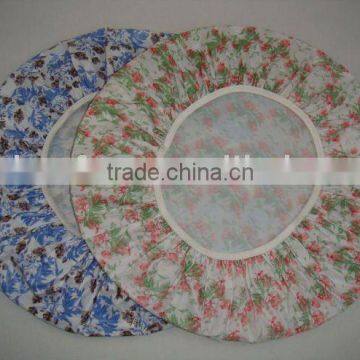 Pvc fashion plastic shower cap beautiful shower cap single layer shower cap for women