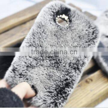 Luxury Warm Fur Cases for iPhone 4s 5s Back Fur Cases
