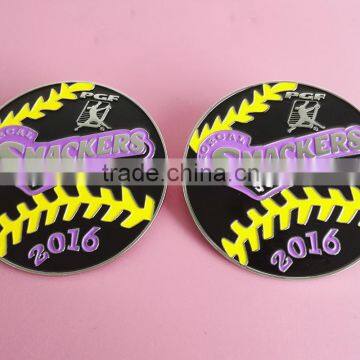 2016 new custom sport medal round metal badge