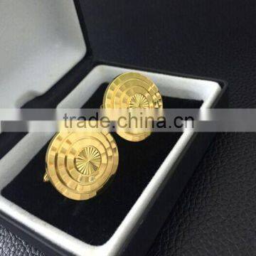 jewelry gold cufflinks luxury brass cufflinks with packing box