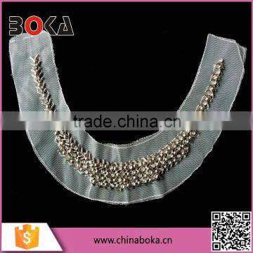 BOKA latest beaded applique ladies neck collars for wholesale