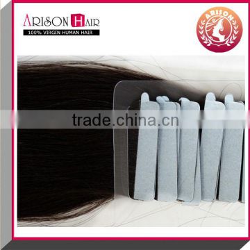 Qingdao factory best quality silky straight shedding free cheap skin weft