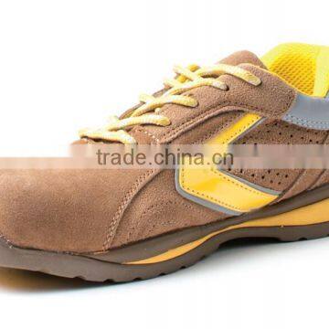 Hot selling Genuine Leather steel toe safety shoes/Rubber sole safty shoes