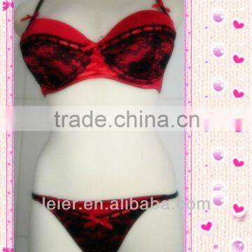 Novelty Push-up Bra&Thong Set