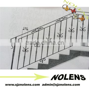 house iron stair railings sale/indoor Iron Railing designs/Forged Iron Railing