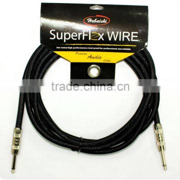 TRS speaker cable,Mono 6.35mm jack professional speaker cable