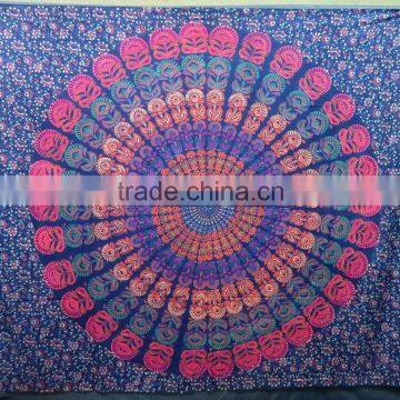 WHOLESALE MANDALA ROUND TAPESTRY WONDERFUL PRINT COTTON BEDSHEET