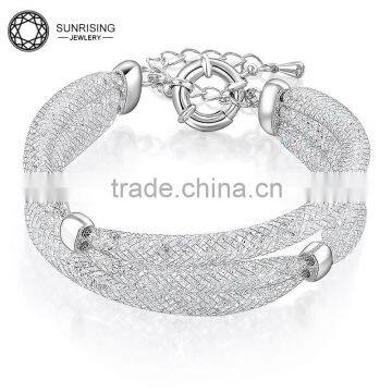 Bracelet With 18k white gold jewelry wristband